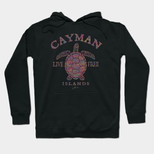 Cayman Islands Live Free Sea Turtle Hoodie